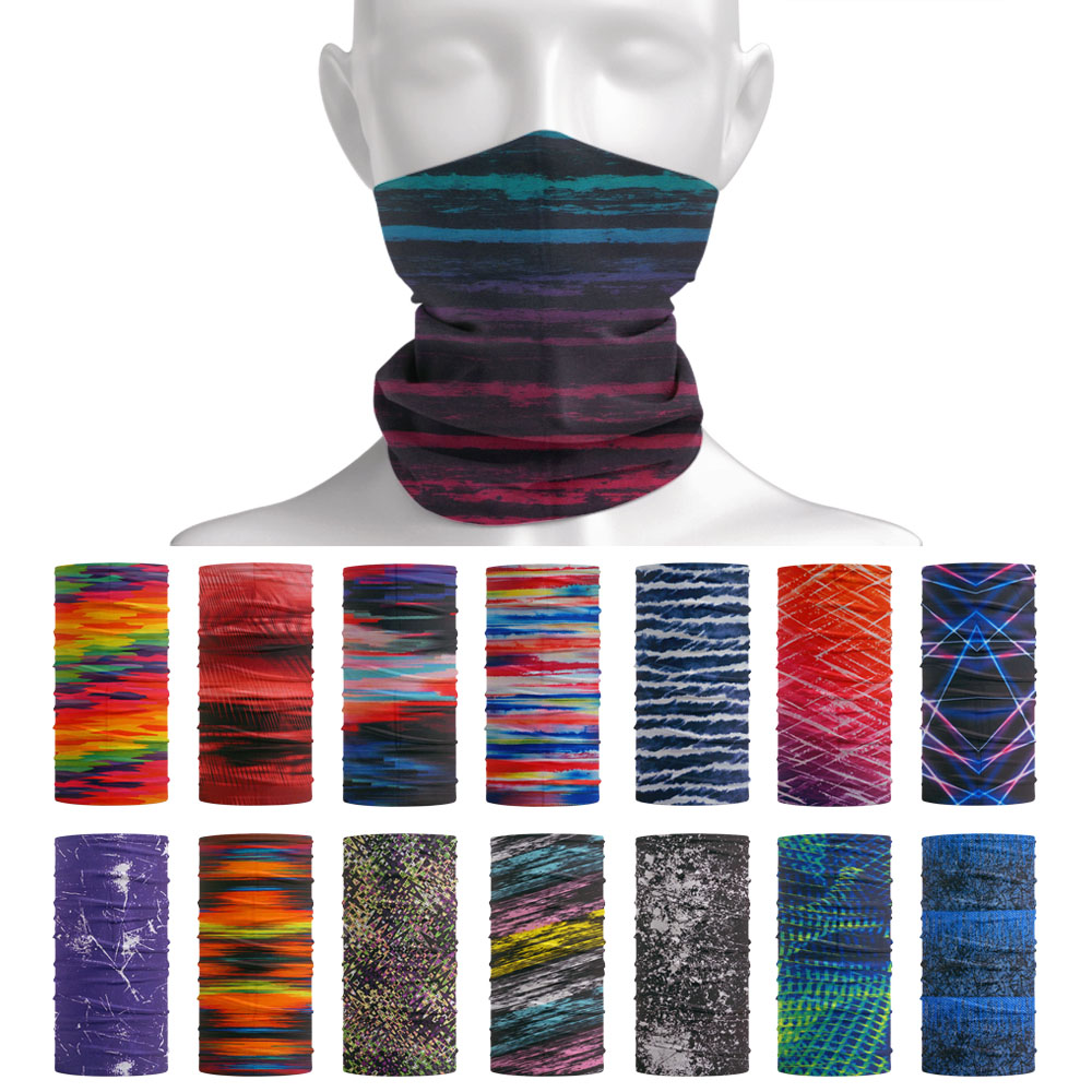 Headband Summer Knit - Tie-Dye wzór w paski chustka na