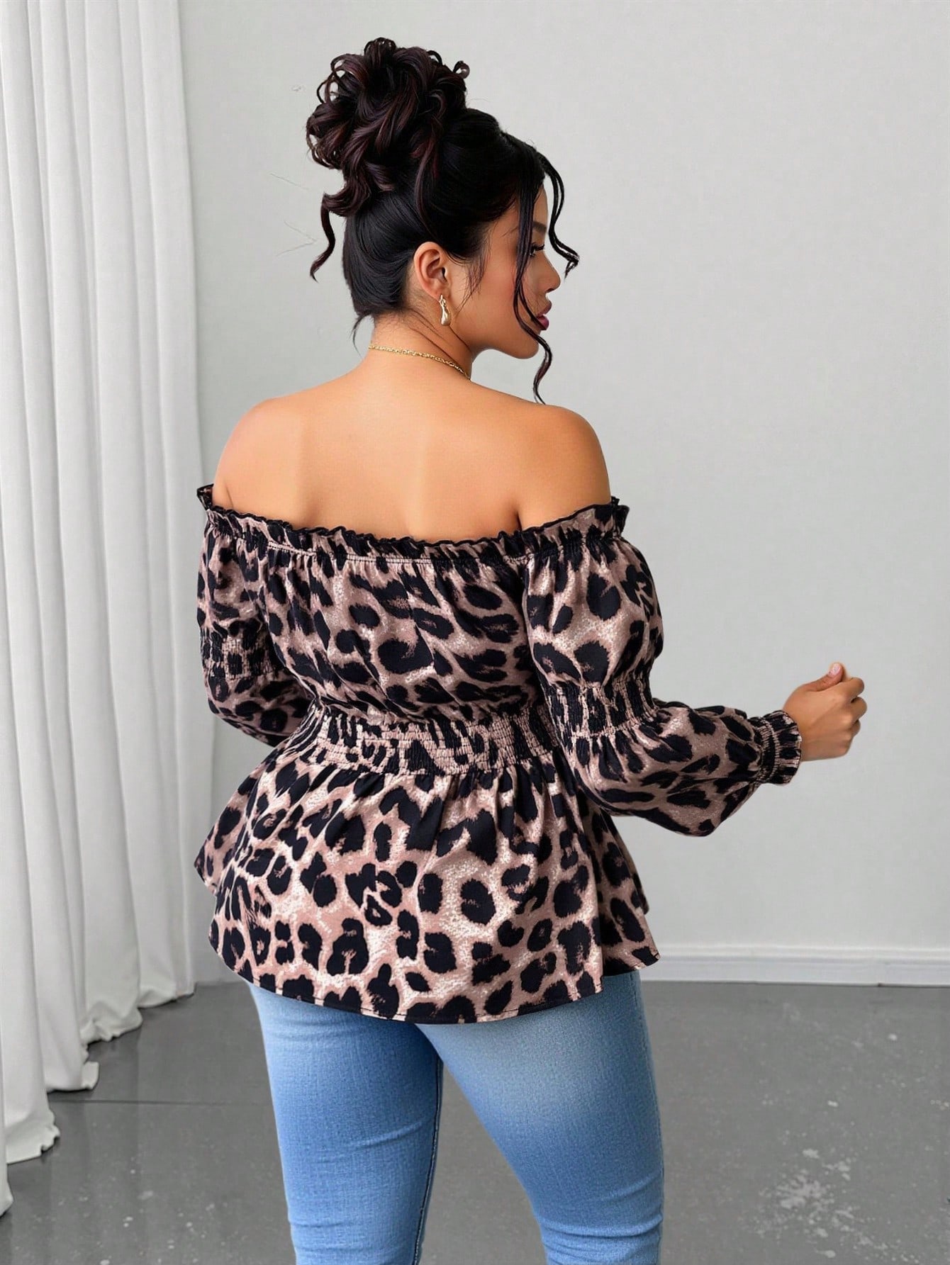 Damska bluzka plus size z nadr – Blouse Off Shoulder recenzja i cena