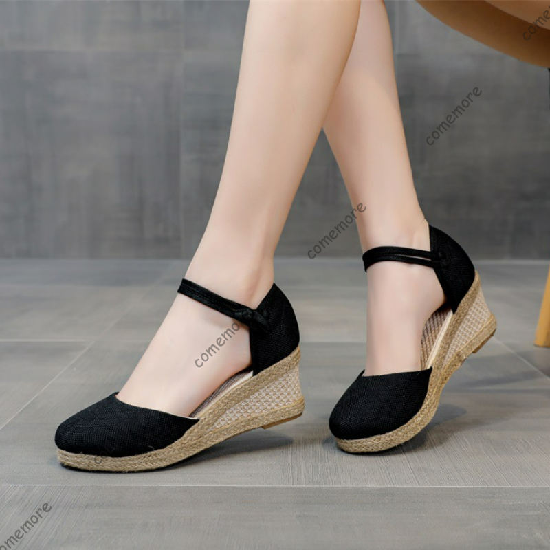 Sandały Comemore na wysokim ob – Wedge Espadrille Women recenzja i cena