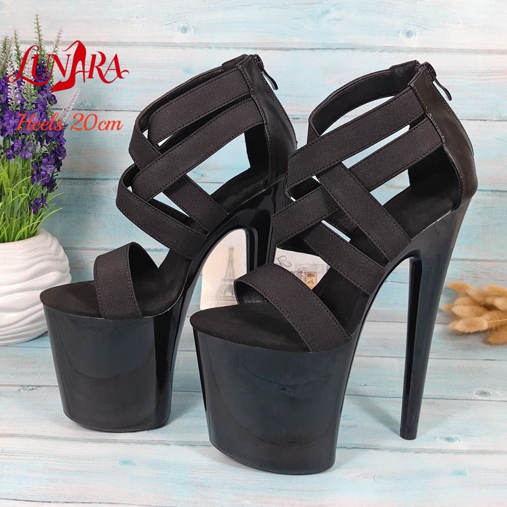 Damskie czarne sandały na plat – Sandal Strappy Heeled recenzja i cena