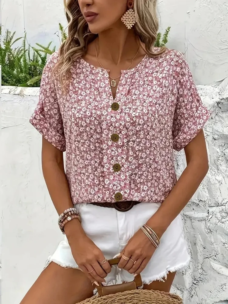 Koszule damskie plus size 2025 – Romper Floral Print recenzja i cena