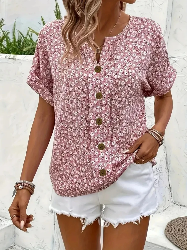 Koszule damskie plus size 2025 – Romper Floral Print recenzja i cena